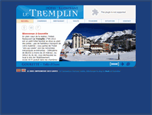 Tablet Screenshot of hotel-tremplin-gourette.com